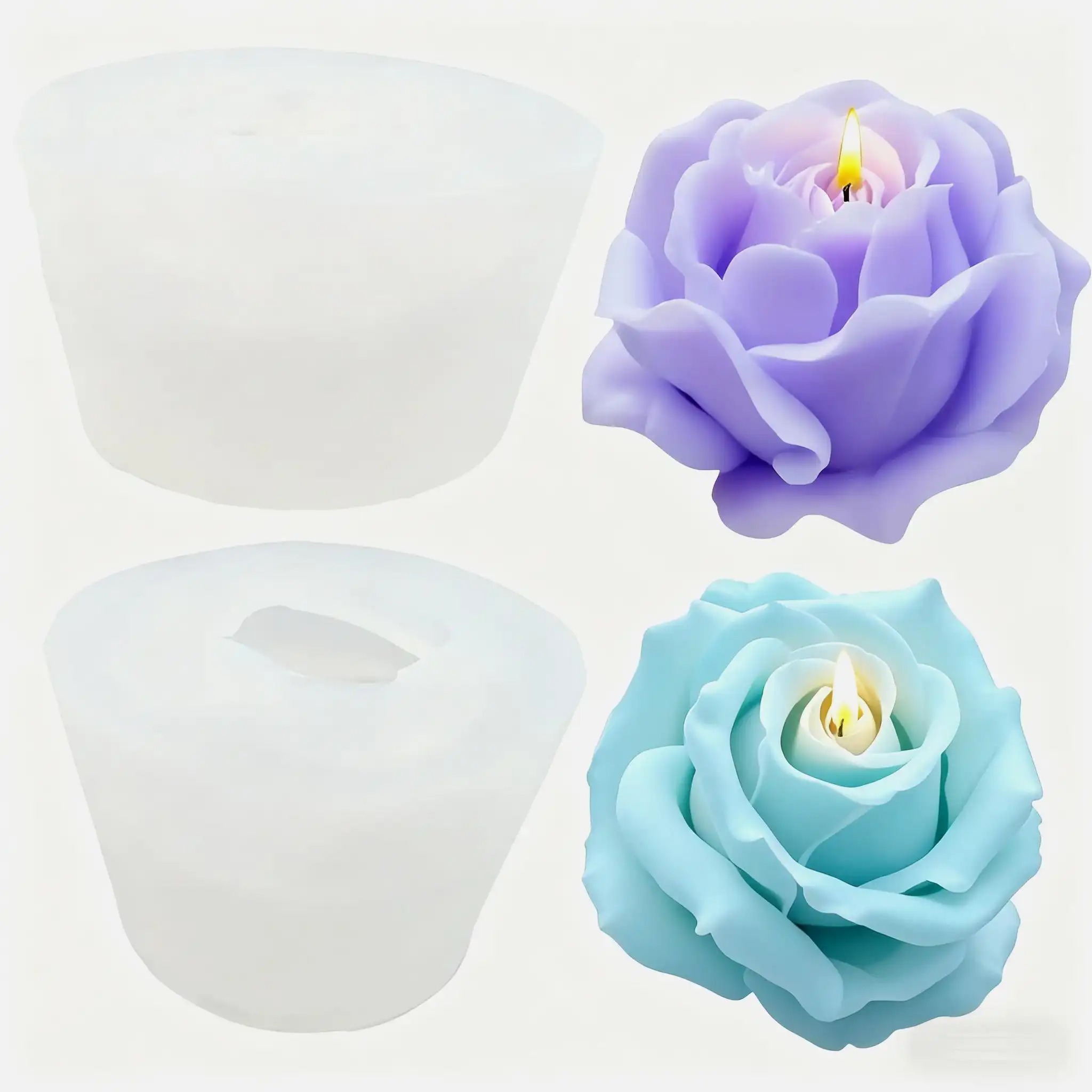 Soap Making Additives - 2 Pezzi Romantici Stampi per Candele