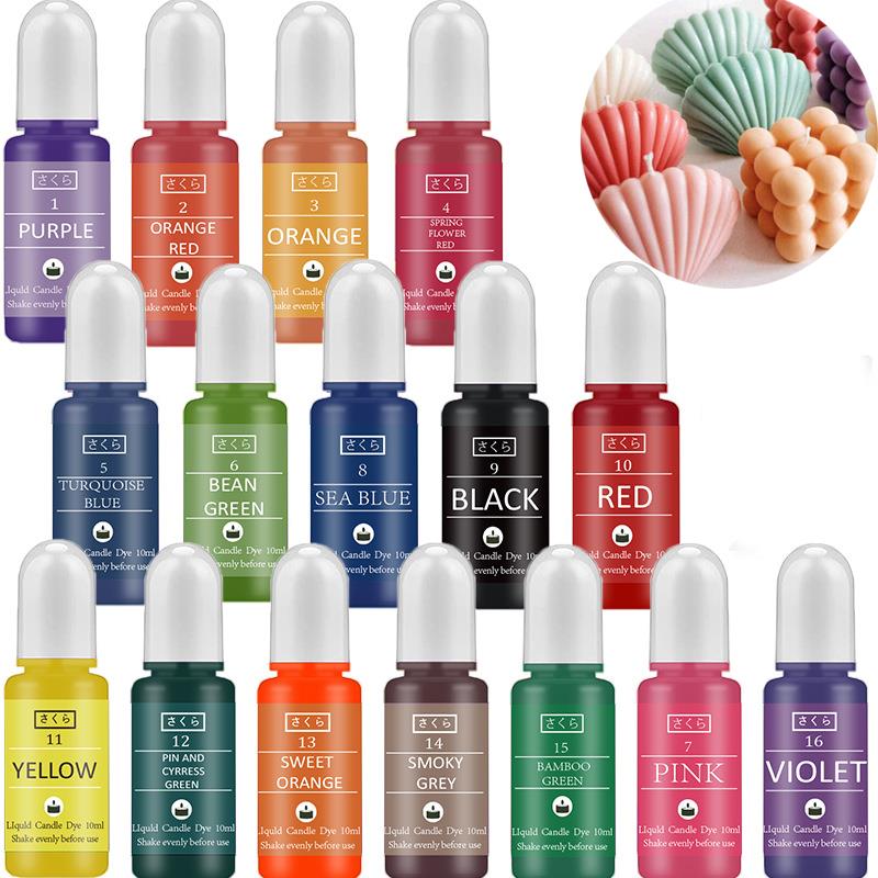 Soap Making Ingredients - 10 ml/Bottiglia Candela Cera Pigmento Colorante