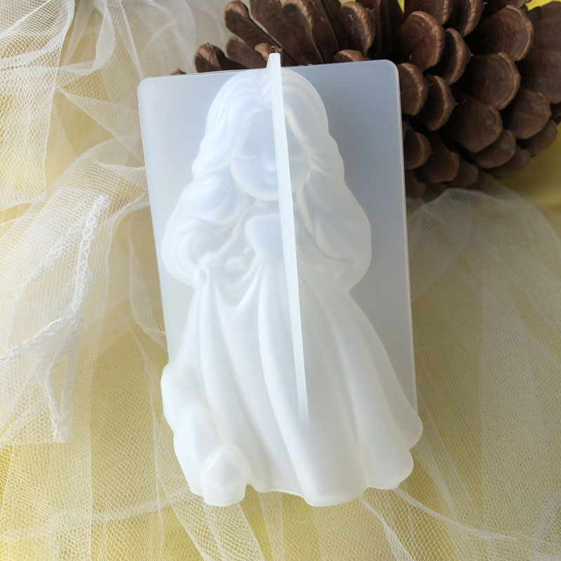 Soap Making Name - 3D carino principessa candela in silicone